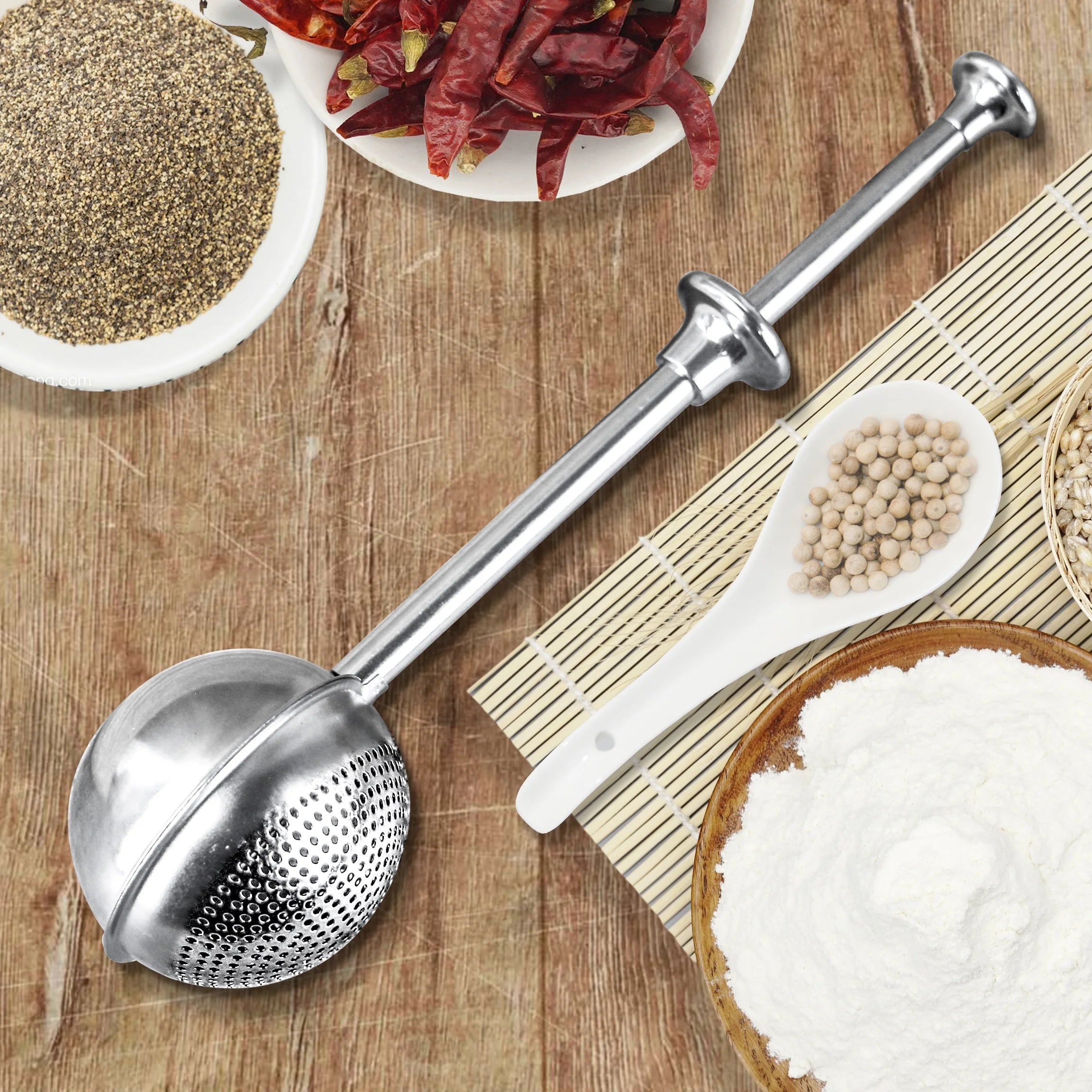 Hot Sell 304 Stainless Steel Bakeware Fowder Filter Sugar Cocoa