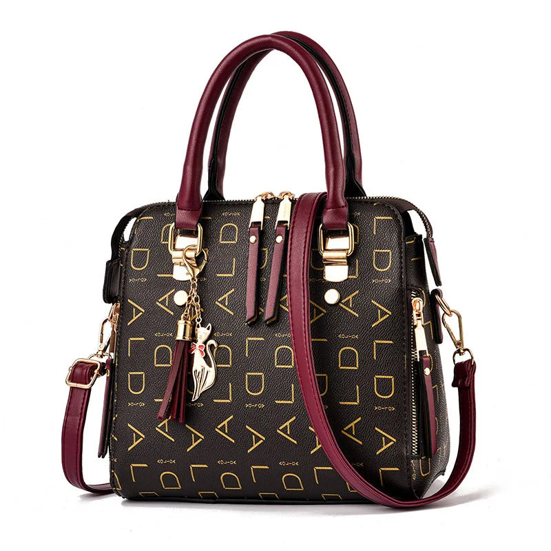 Latest Design Fancy Purses and Handbags for Women Top Handle Satchel