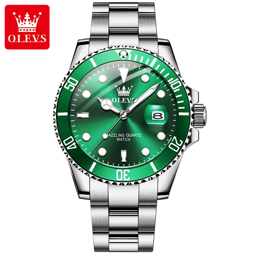 Luminous Waterproof Stainless Steel Men's Quartz Watch