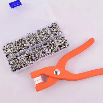 Invisible Buckle Snap Button Kit with Pliers