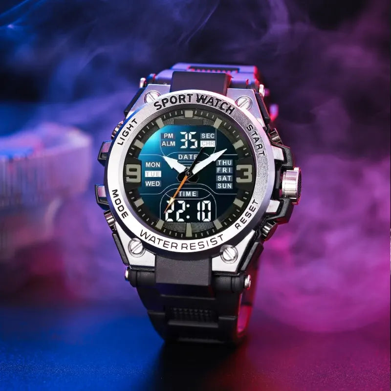 Men's Sport Watch with Colorful Dual Display