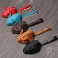 Kids' Leather Mouse Coin Purse & Key Bag