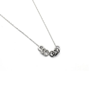 Elegant Silver Bead Necklace for Women
