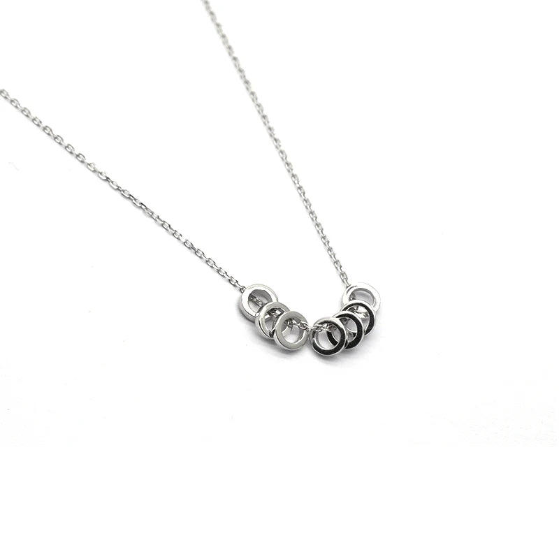 Elegant Silver Bead Necklace for Women