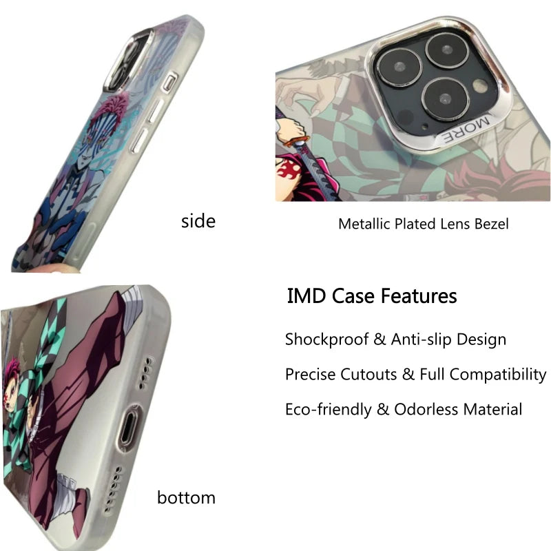 Demon Slayer 3D Silver Phone Case for iphone