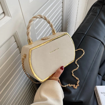 New Fashionable Women's One Shoulder PU Leather Handbag High