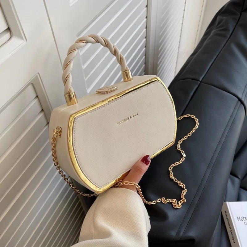 New Fashionable Women's One Shoulder PU Leather Handbag