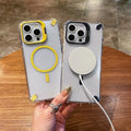 Shockproof Magnetic iPhone Case with Camera Stand & Lens Film