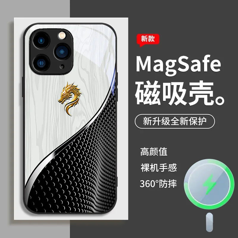 CHAOYIDIAN Electroplated Tempered Glass Shockproof Phone Case