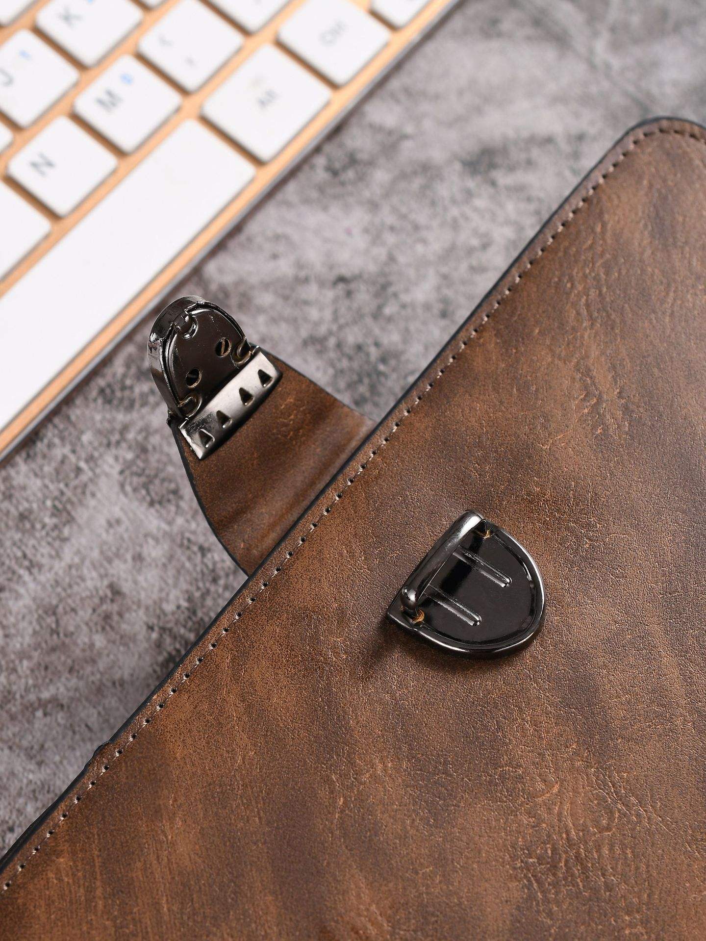 Fashionable PU Leather Men’s Handbag with Large Capacity – Trendy Cross-Border Wallet for Daily Use