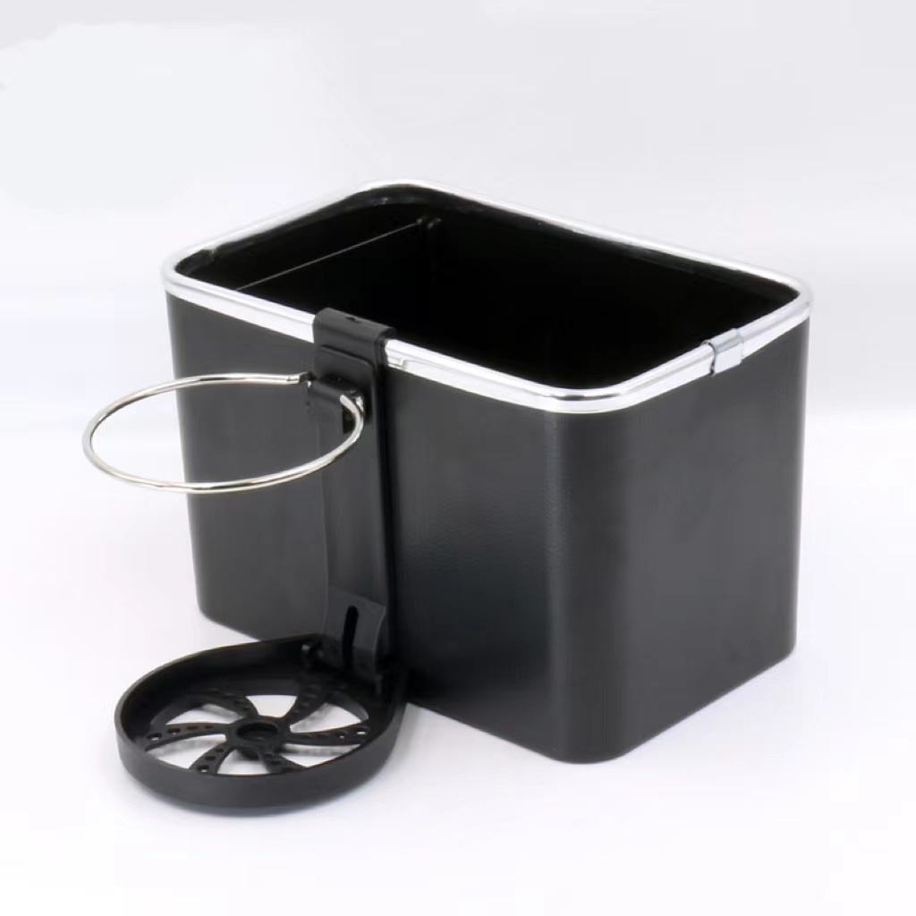 PU Leather Armrest Box for Cars with Cup Holders