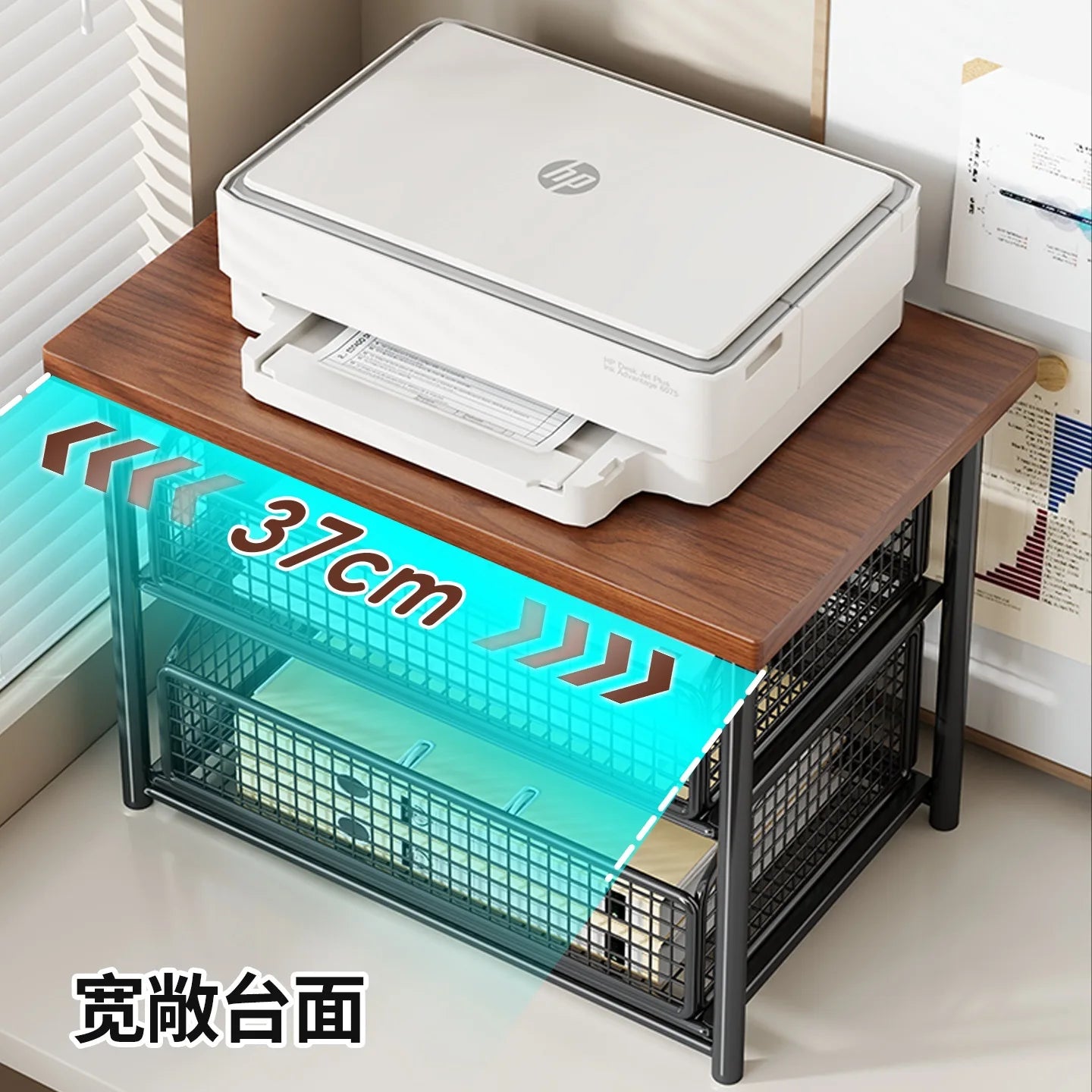 Storage Rack Desktop with Drawers Kitchen Storage Rack