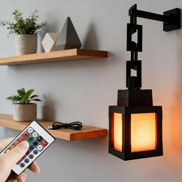 PixelGlow RGB Mosaic Night Lamp – Remote Control Color Changing Ambient Light