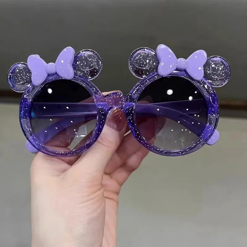 Trendy UV Resistant Kids Sunglasses with White Frame