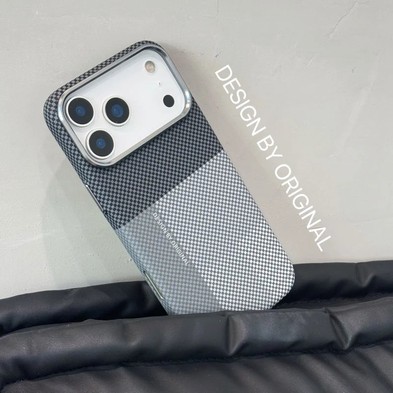 New Color Matching Carbon Fiber Textured Magnetic Case for iPhone