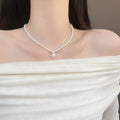 Elegant Pearl Beaded Necklace for Girls
