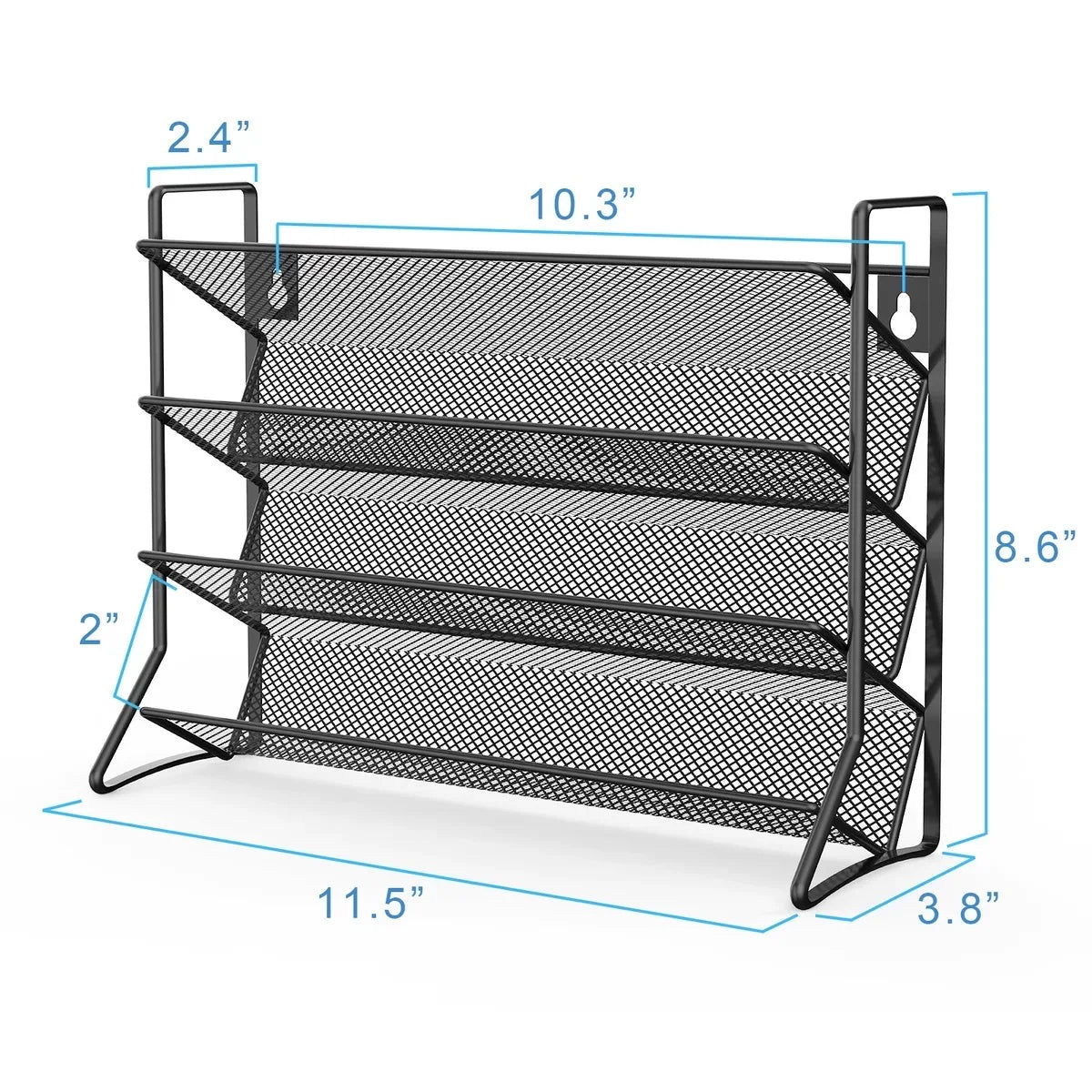 4-Tier Metal Spice Rack Organizer