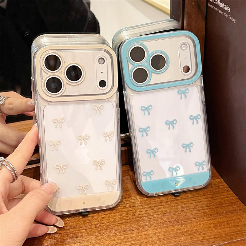 GlowBow Sound Reactive Case – Flashing Bowknot Shockproof Cover for iPhone