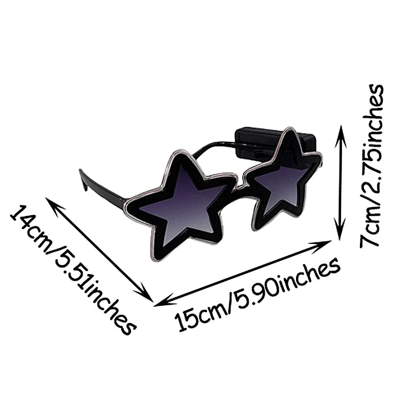 Glowing Wireless Star Sunglasses for Adults