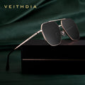 Veithdia 8258 Luxury Gold Polarized Sunglasses