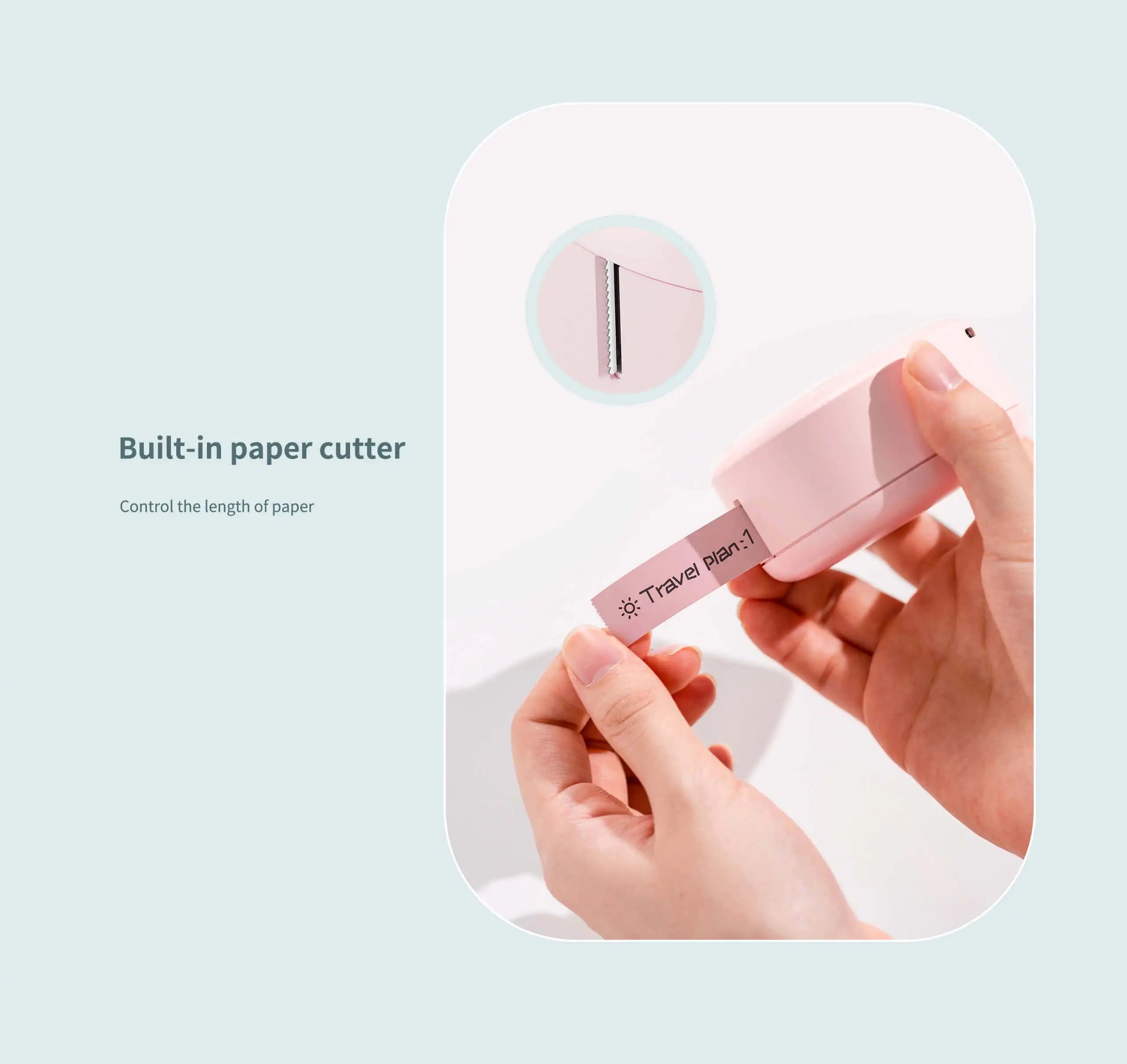Portable Mini Smart Thermal Printer-Enabled Home Use Labeling Machine