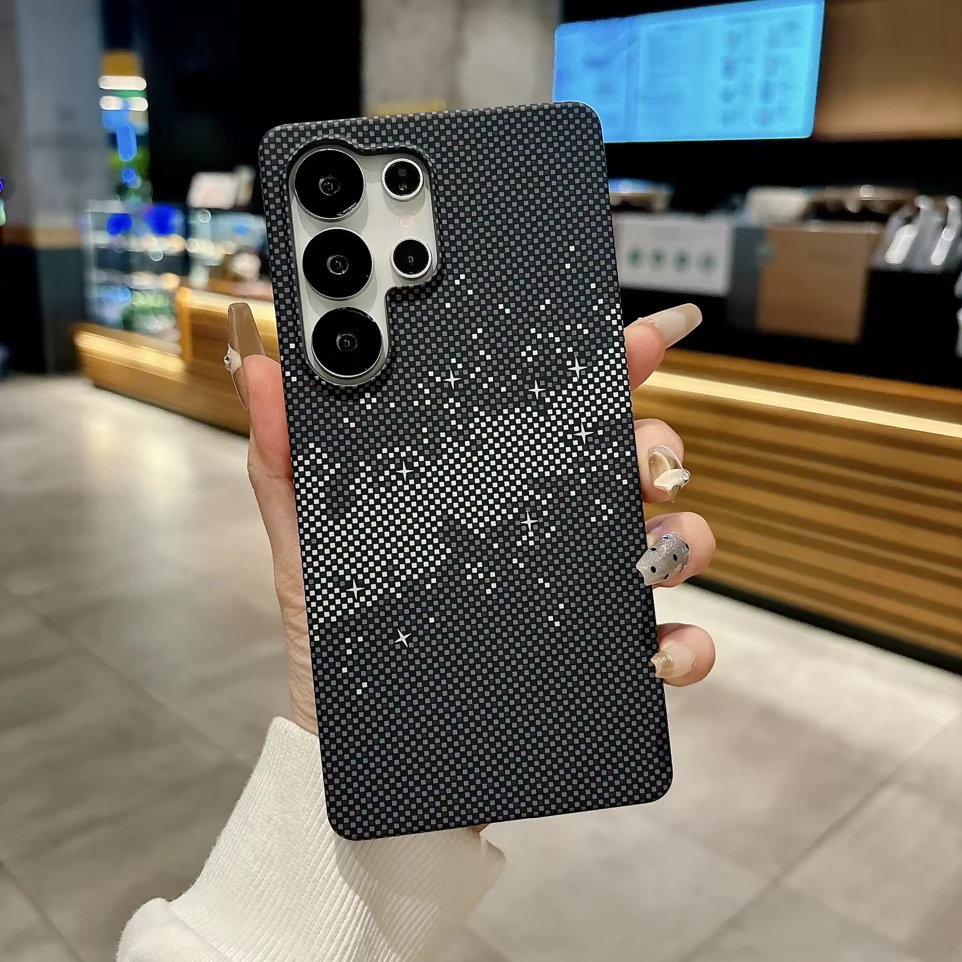 Carbon Fiber PC Bumper Cover for Samsung Galaxy S26