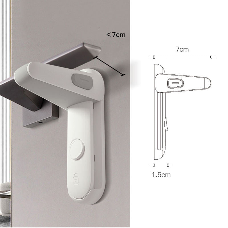 New Little Chicks Child Safety Door Handle Lock – Easy Install Baby Proof Lever Lock