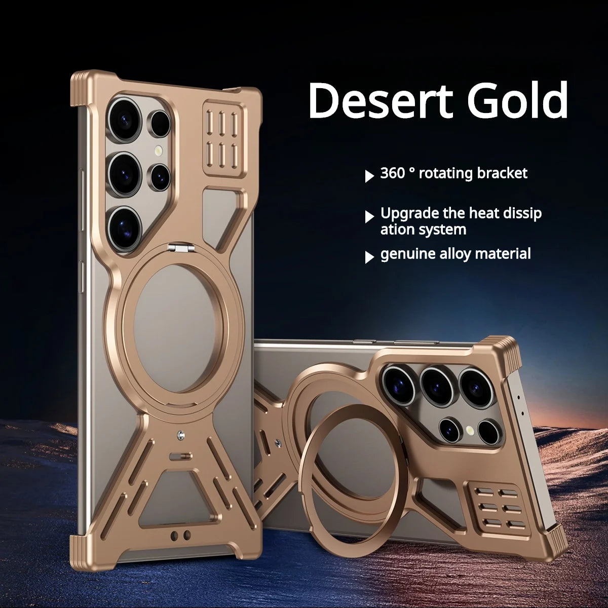 Aluminum Metal Frameless Heat Dissipation Magnetic Phone Case