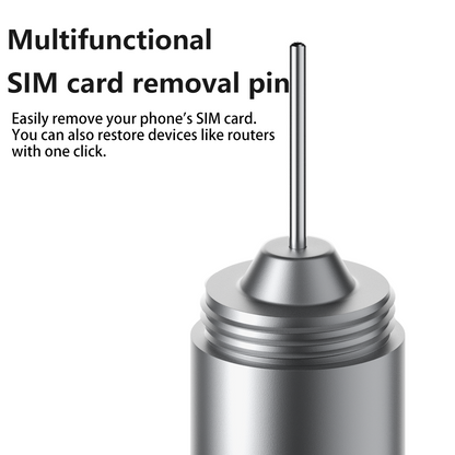 2 in 1 SIM Card Ejector Pin & Dust Cleaning Brush Keychain – Portable Mini Phone Accessories Tool