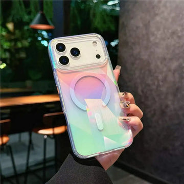 For iPhone 17 Pro Max Color Plated Transparent Color Change Phone