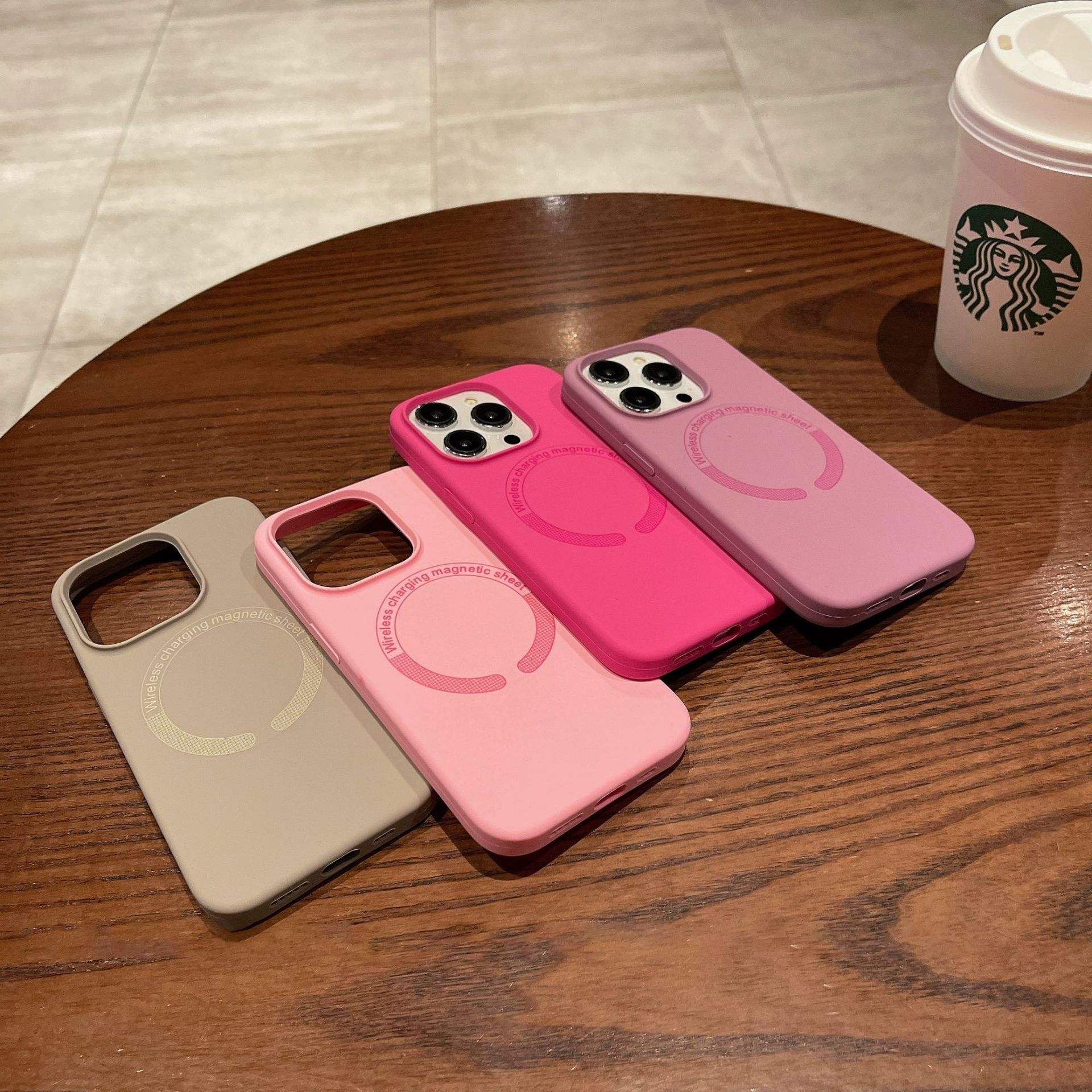 Luxury Magnetic Wireless Charging Case for iPhone – Shockproof Slim Magnetic Cover