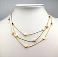 Triple Strand Stainless Steel Choker Necklace