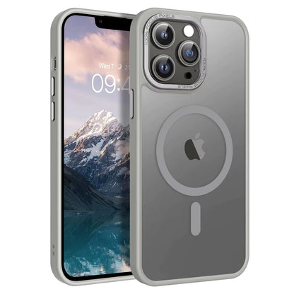Matte Frosted TPU Silicone Magnetic Case for iPhone – Shockproof Slim Protective Cover