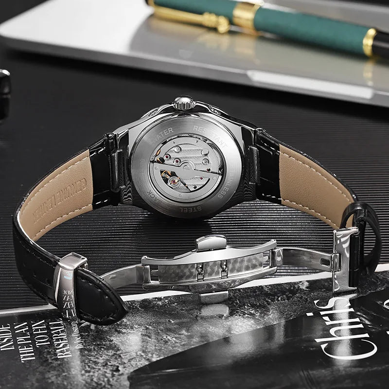 Dulunwe  Diamond Luminous Automatic Men's Watch