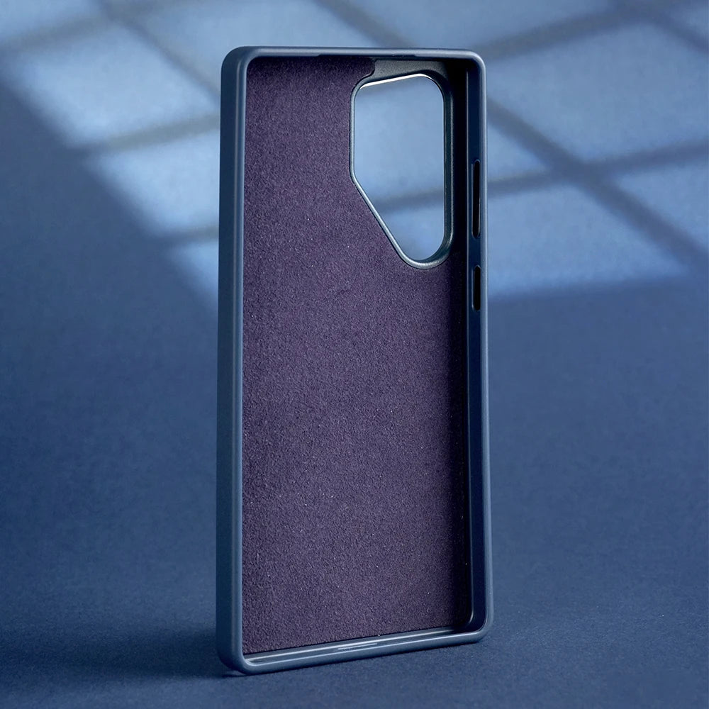 Custom PU Leather Phone Case for Samsung and Iphone Triangular Pattern Case