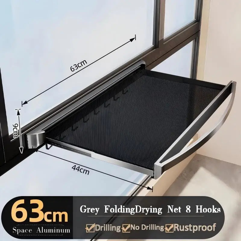 Wholesale Space Saving Hidden Retractable Drying Net No Drilling