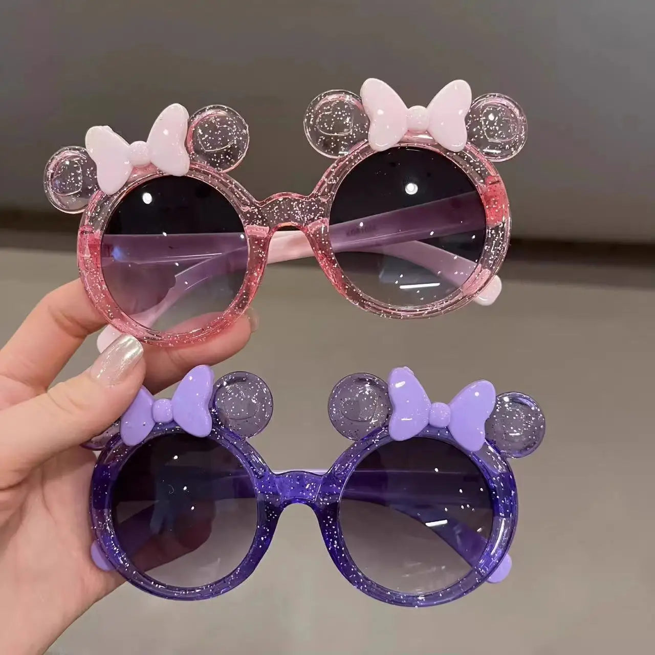 Trendy UV Resistant Kids Sunglasses with White Frame