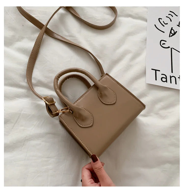 Fashion Women's Small Crossbody Bag PU Leather Messenger Bags Zipper