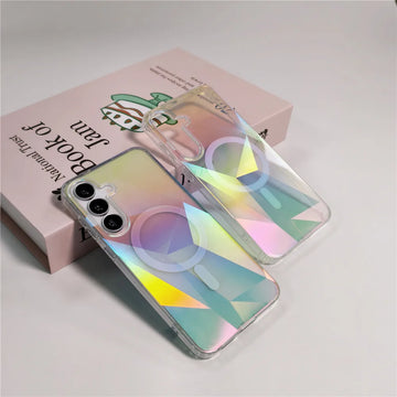 For Samsung New Gradient Magnetic Phone Case IMD TPU PC
