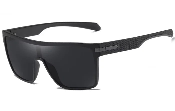 Blue Gradient Polarized Sunglasses with Carbon Fiber