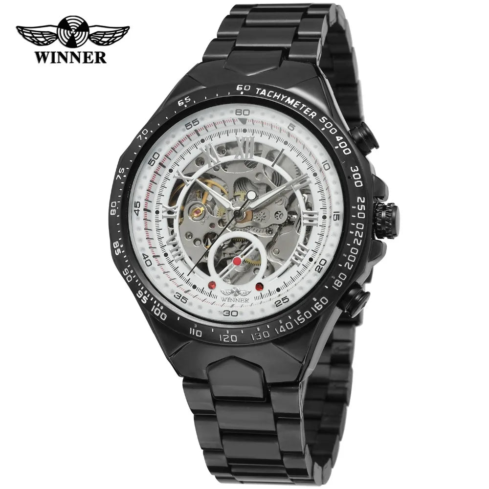 Winner Luxury Gold Black Automatic Men's Watch