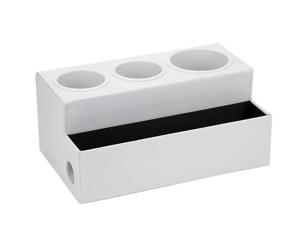 Home Leather Desk Organizer Hair Dryer Person Case Tools Keeper