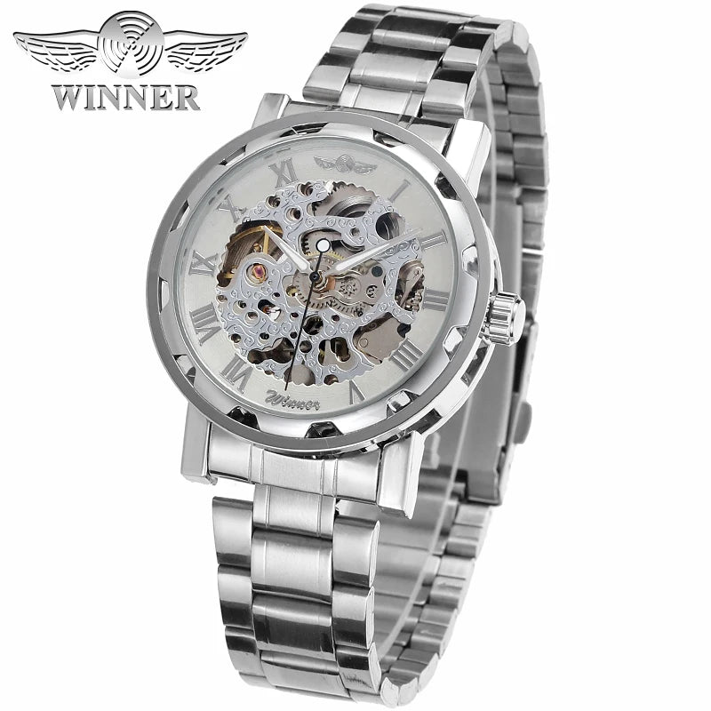 Luxury Gold Skeleton Automatic Watch