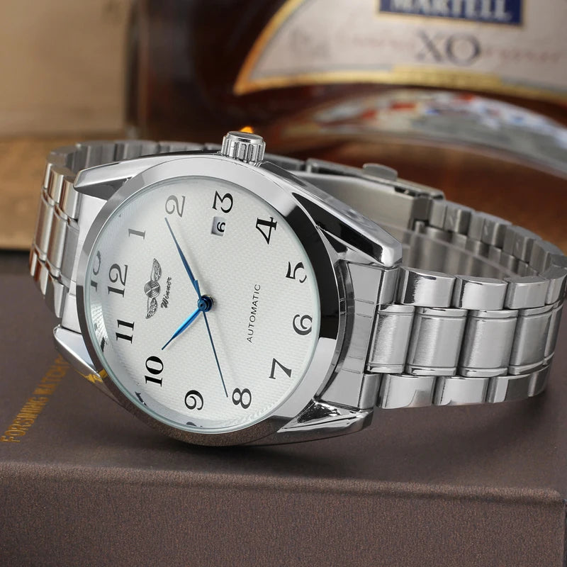 T-Winner Luxury Blue Analog Mechanical Watch