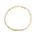 Xuping 14k Gold Plated CZ Diamond Bracelet for Women
