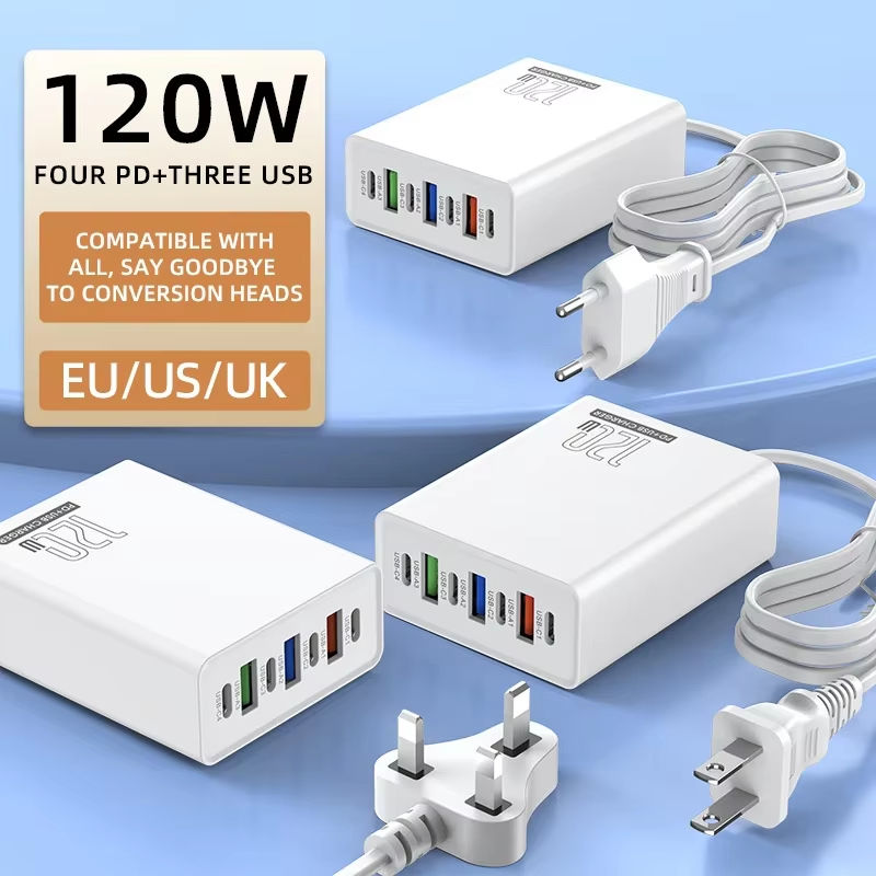 120W Multiport Fast Charger Adapter