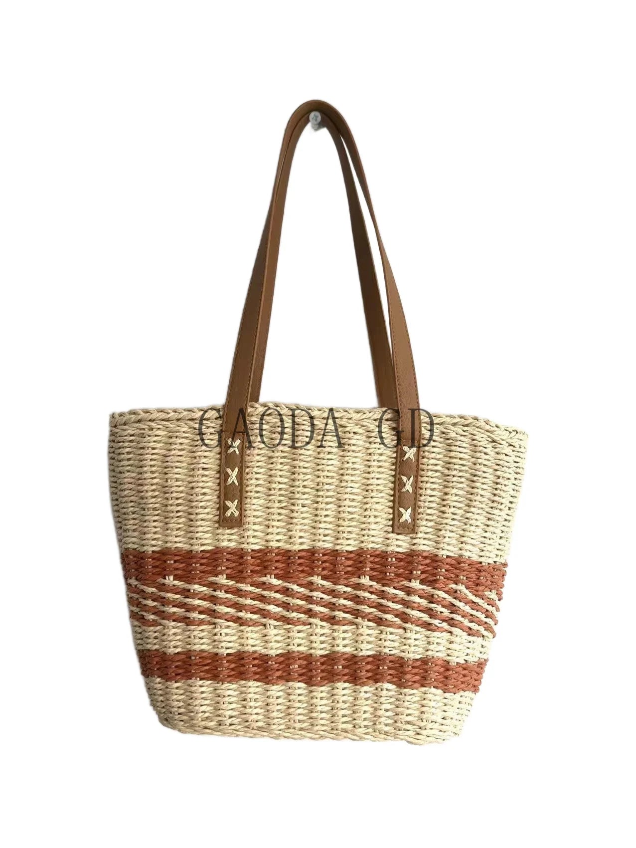 New Fashion Mixed-colors Straw Handbag