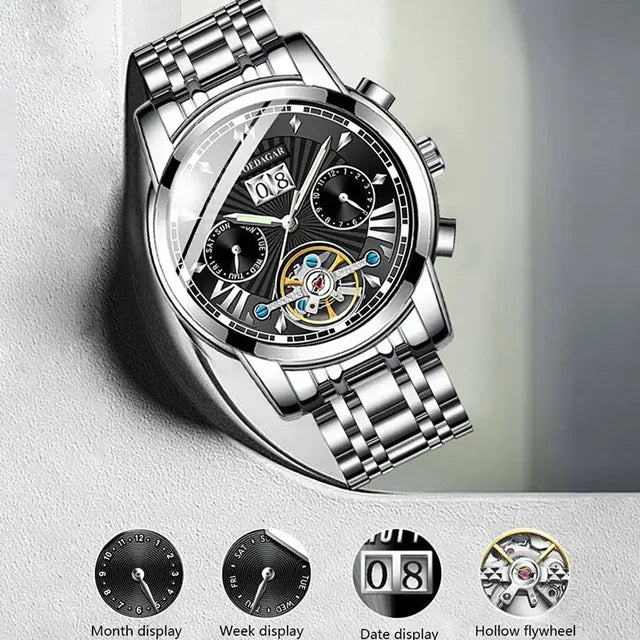 Poedagar Luxury Waterproof Mechanical Watch