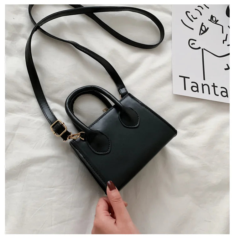 Fashion Women's Small Crossbody Bag PU Leather Messenger Bags Zipper