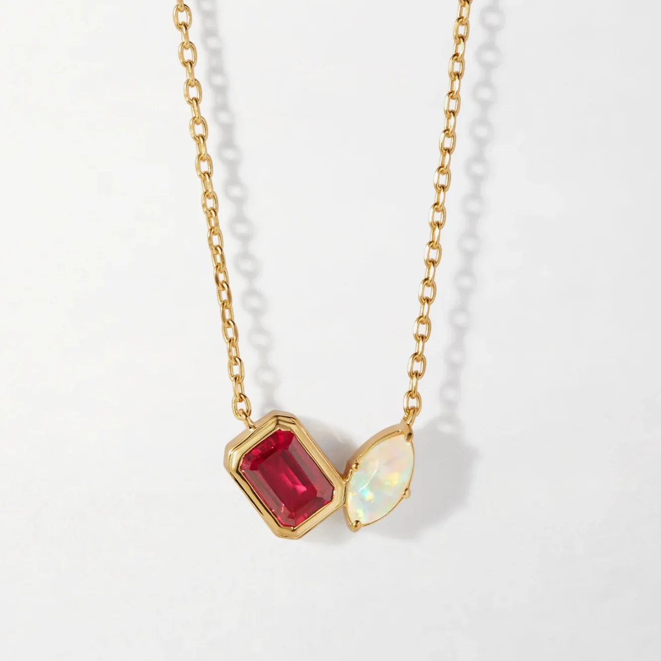 Elegant Zircon Stainless Steel Necklace
